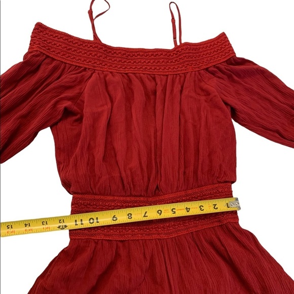 Purple Snow Red Spaghetti strap Romper size Small - Picture 8 of 15